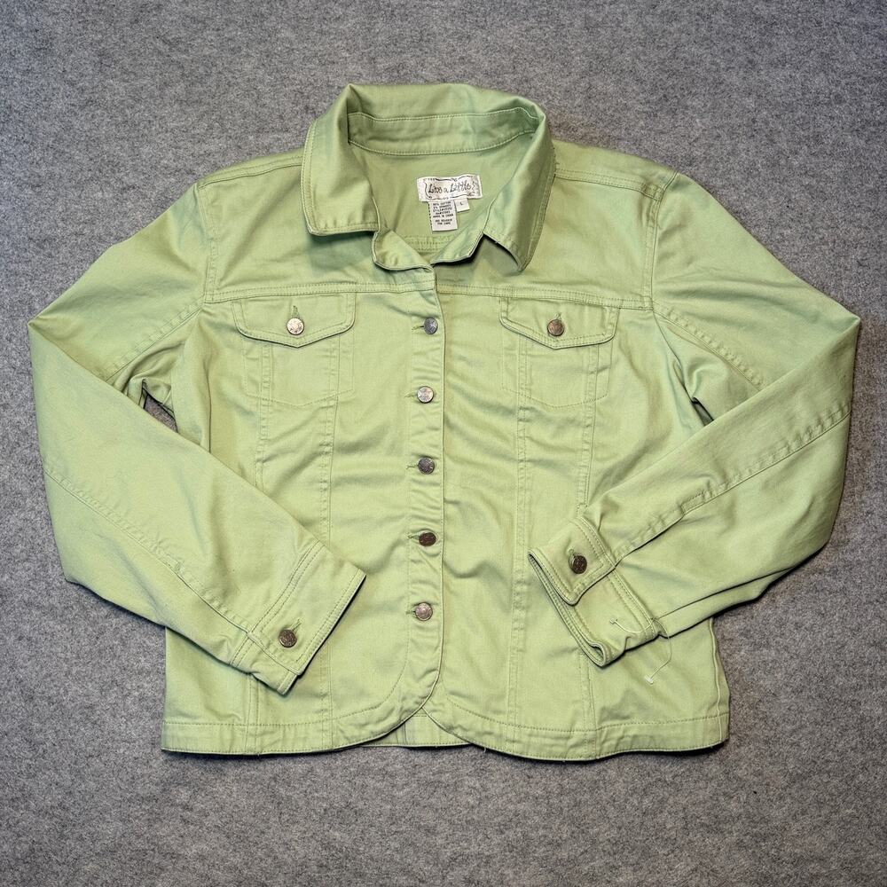 Live a Little Women's Cotton-Blend Utility Jacket, Size L